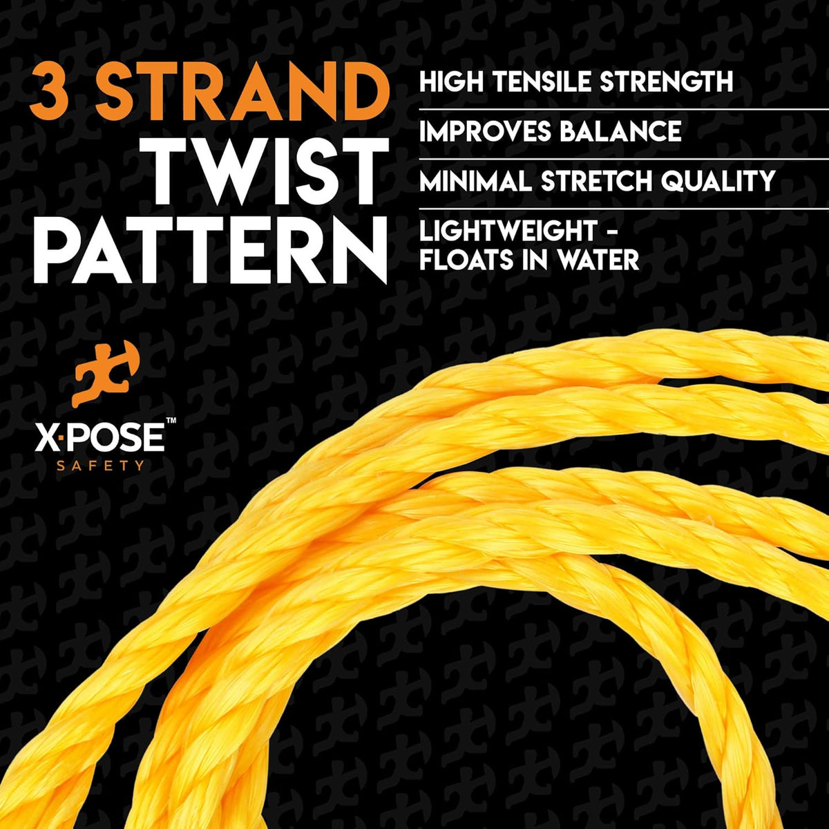 Yellow Floating Polypropylene Rope I86163