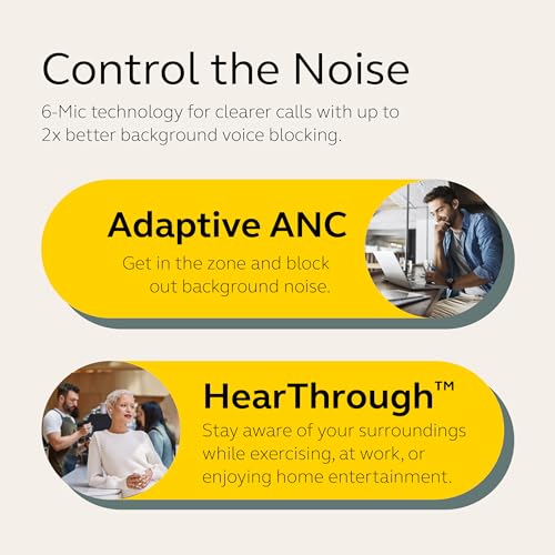 Caramel Wireless Bluetooth Earbuds with Active Noise Cancellation W4172