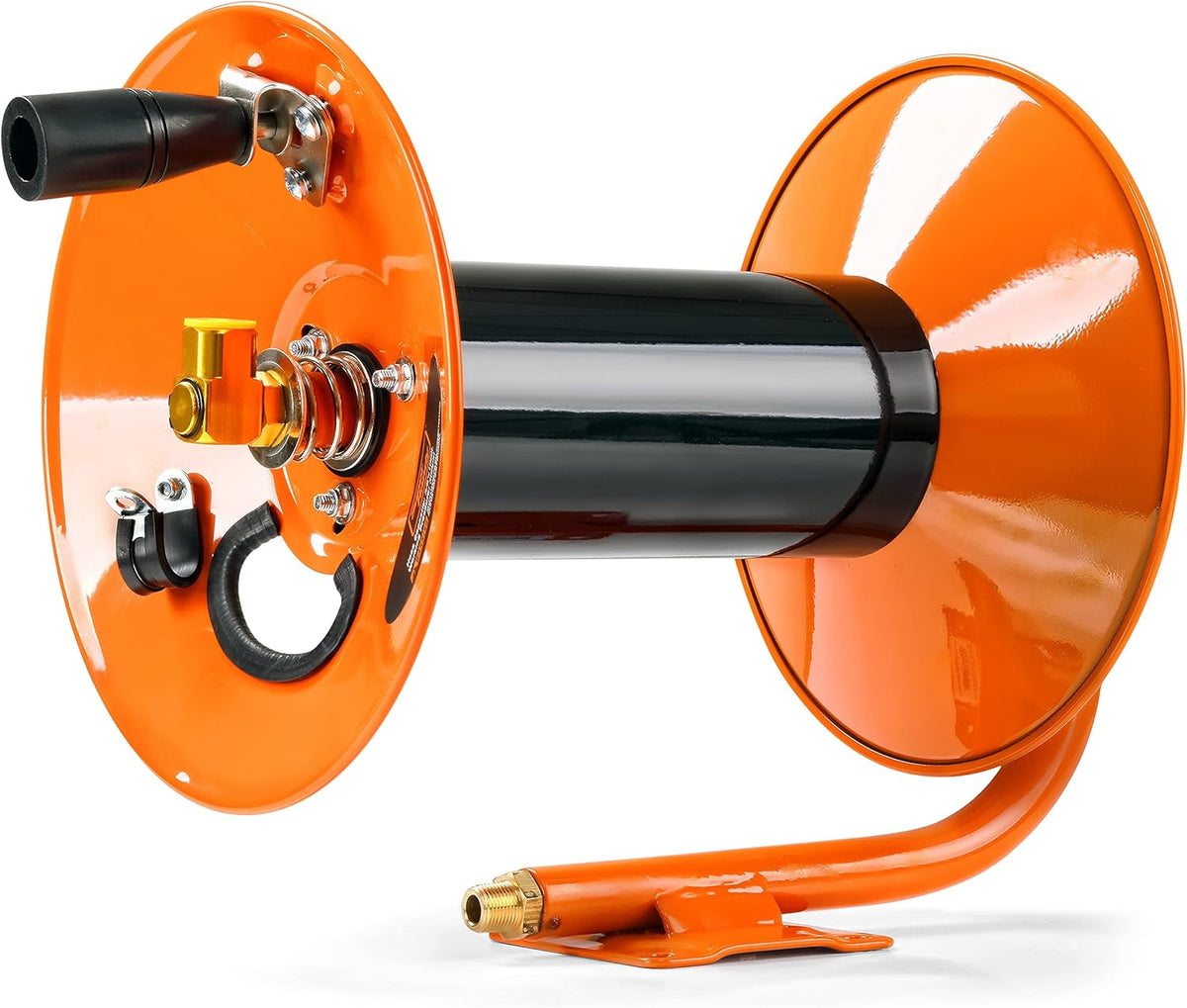 Retractable Air Hose Reel 3/8" x 100' 300 PSI Steel Y6008