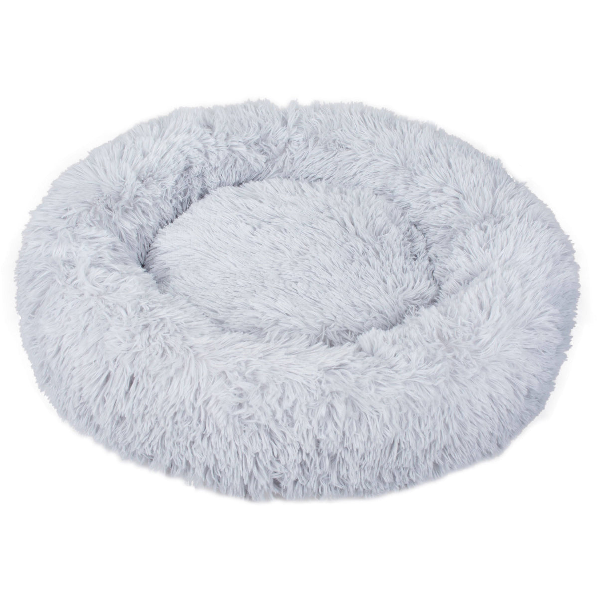 Dark Grey Round Donut Pet Bed Y95378