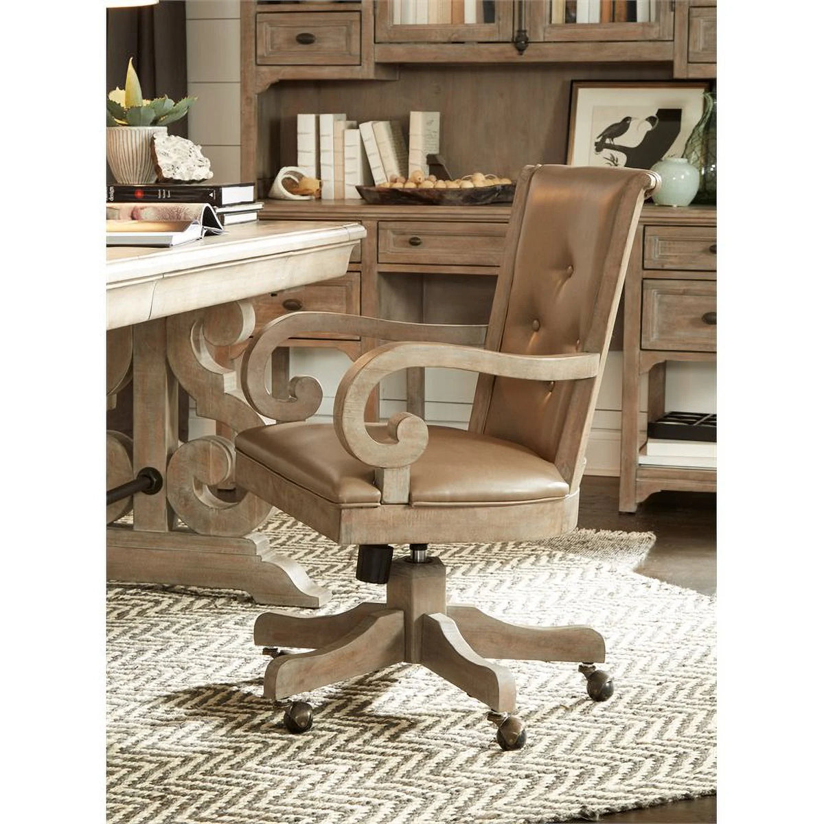 Fully Upholstered Swivel Chair P257642