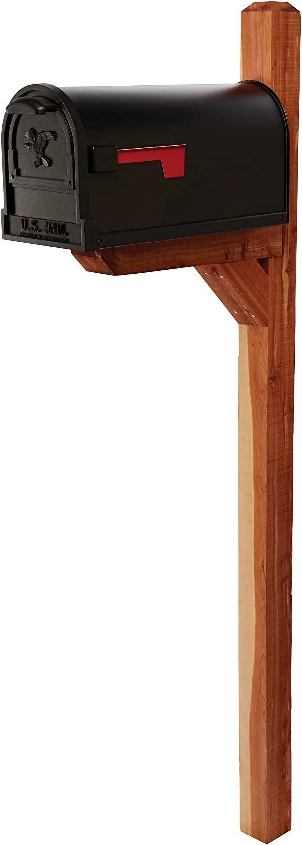 Cedar Wood Mailbox Post D903836