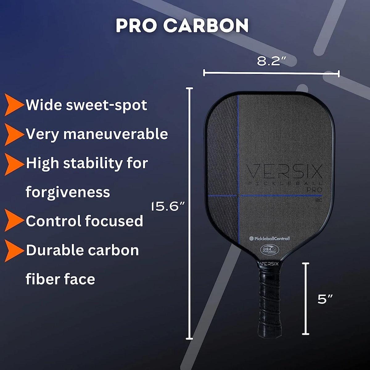 Textured Carbon Fiber Pickleball Paddle Z6618