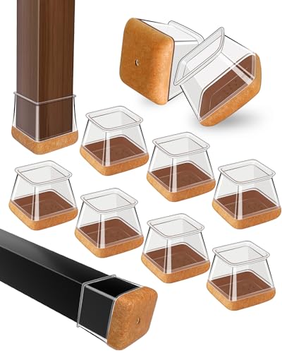 Round Rubber Furniture Sliders with Felt, Silicone Furniture Leg Caps Covers H31902