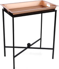 25" Butler Tray Table with Removable Copper Top H11846