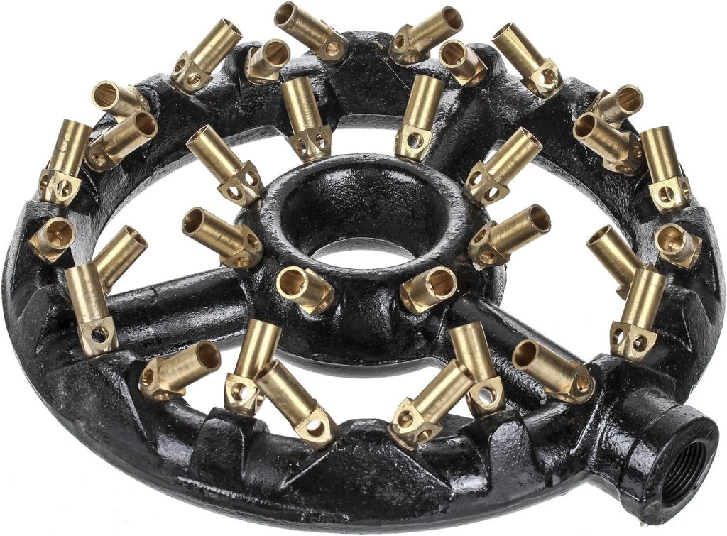 Cast Iron Round Nozzle Jet Burner with 32 Brass Tips, 160,000 BTU I27151