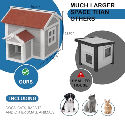Weatherproof Outdoor Cat House B706921