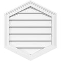 Vertical Peaked Surface Mount PVC Gable Vent A797552