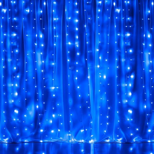 300 LED Warm White Curtain Lights V8722