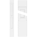 Two Equal Raised Panel PVC Pilaster with Capital and Base (Pair) G949638