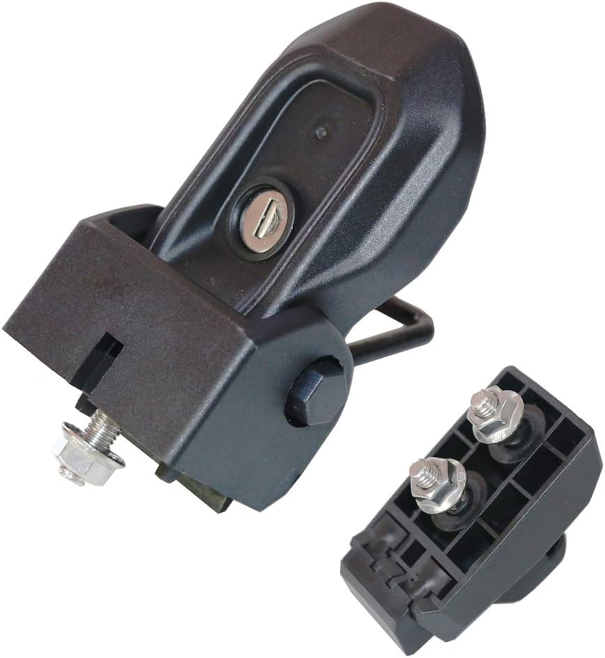 Black Locking Hood Latch Kit for Jeep Wrangler JL & Gladiator JT, 1 Pair B30951