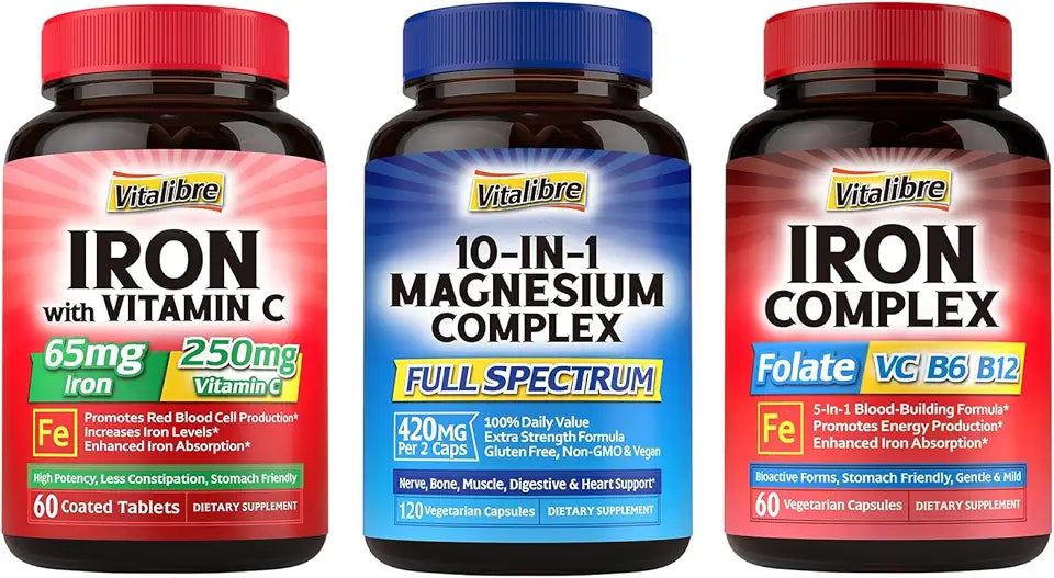 65mg Carbonyl Iron with 250mg Vitamin C Supplement O6309