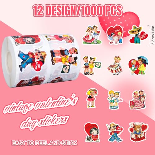 1000Pcs Christmas Self-Adhesive Stickers 12 Design B110