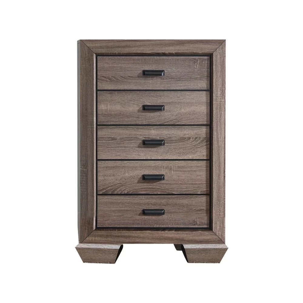 Brown Wood 6 Piece King Bedroom Set J923940
