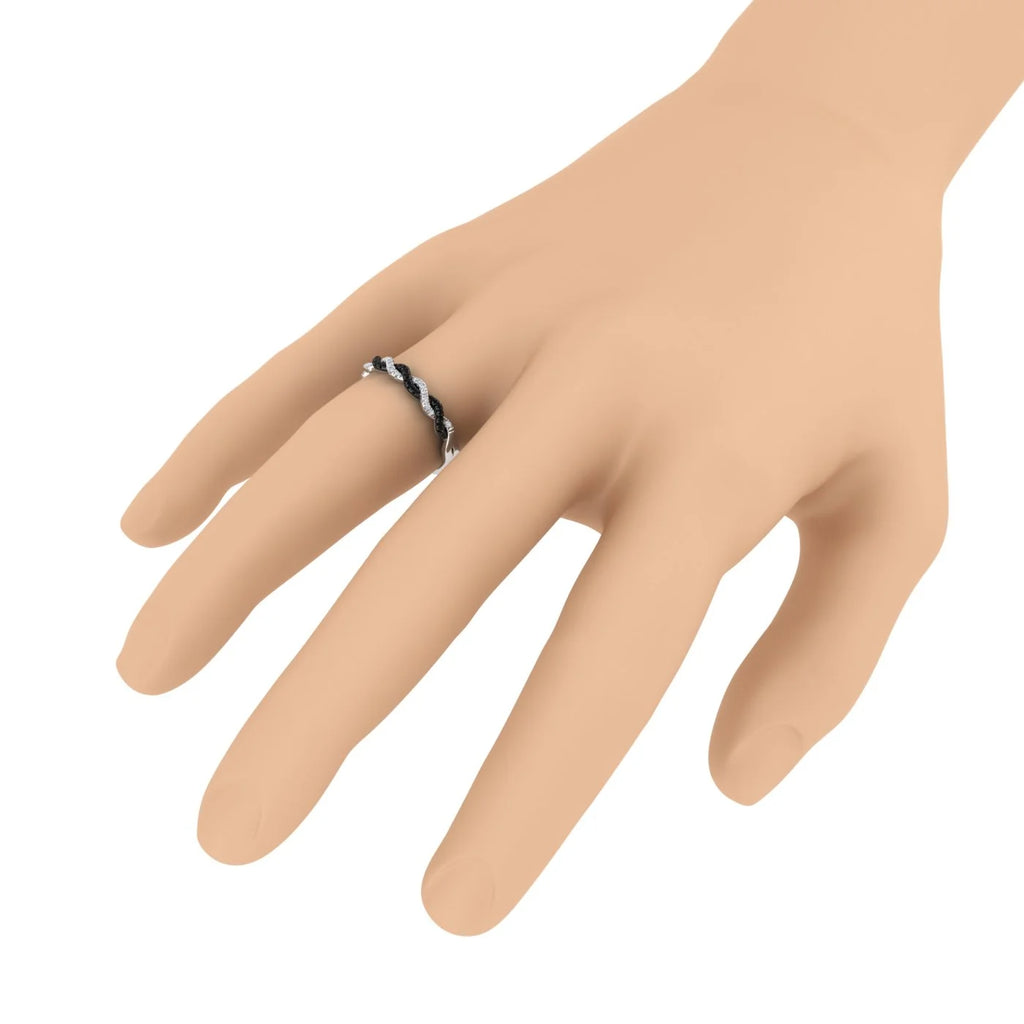 10k White Gold Diamond Wedding Band Ring W60895