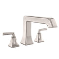 Polished Nickel Roman Tub Filler Faucet Double Handle T4133
