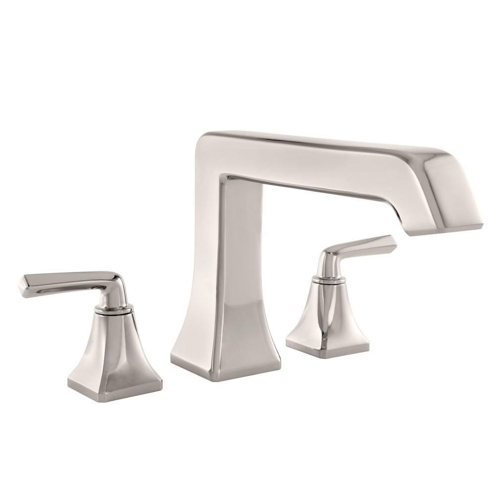 Polished Nickel Roman Tub Filler Faucet Double Handle T4133