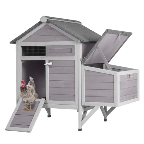 Chicken Coop with Nesting Box Waterproof Duck Coop C56375