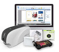 ID Card Printer Bundle with USB Camera, Color Ribbon, and PVC Cards V6872