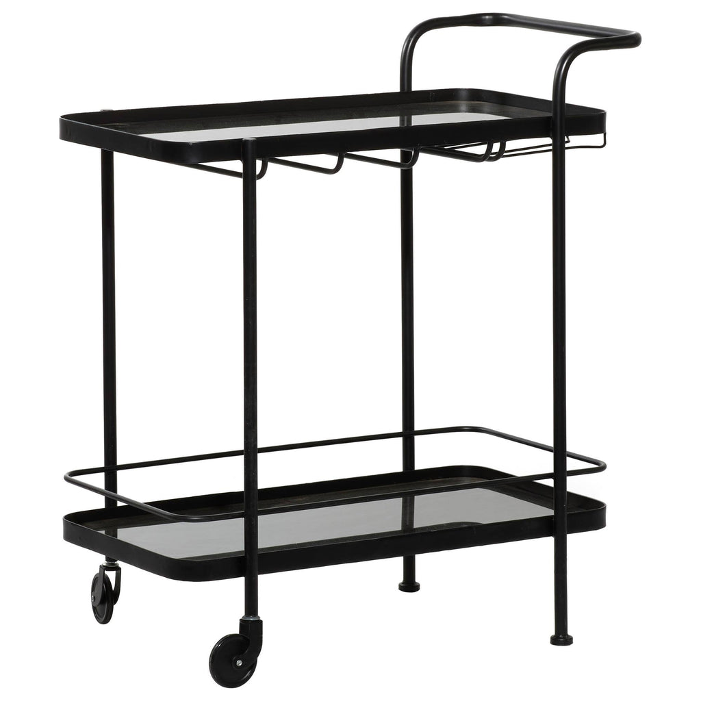 Black Metal Bar Cart N341738