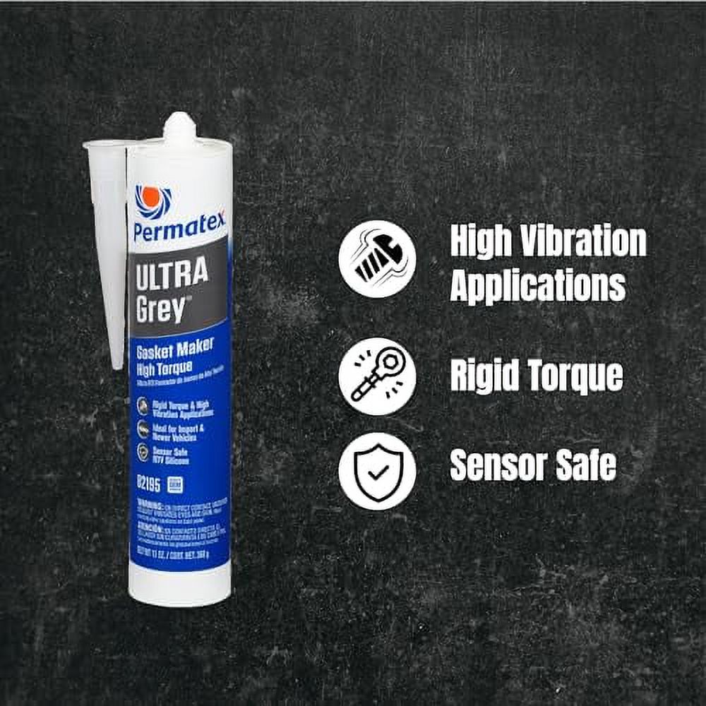 13 oz Ultra Grey RTV Silicone Gasket Maker D264