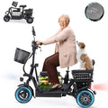 400W 48V Electric Tricycle with 3 Seats and Storage Baskets S893