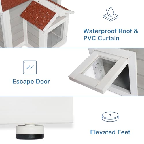 Weatherproof Outdoor Cat House B706921
