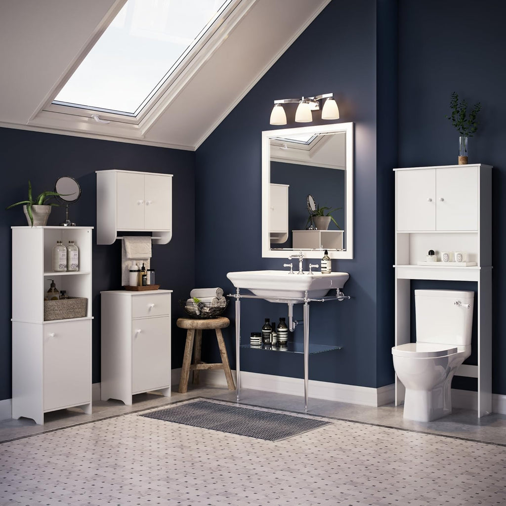 White Bathroom Floor Cabinet P778