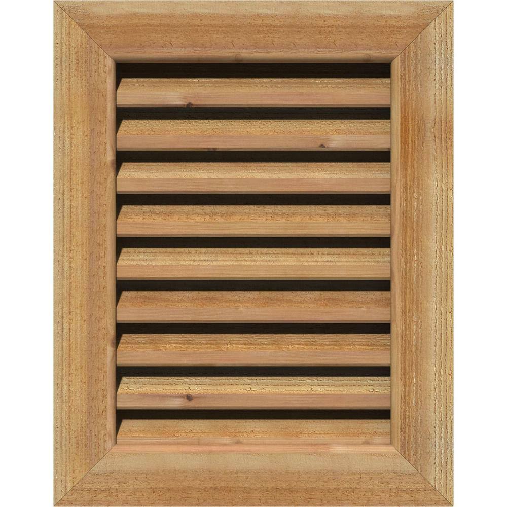 Unfinished Functional Rough Vertical Gable Vent N633