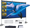 120 inch 4K HD 16:9 Projector Screen with Stand and Carry Bag S79595