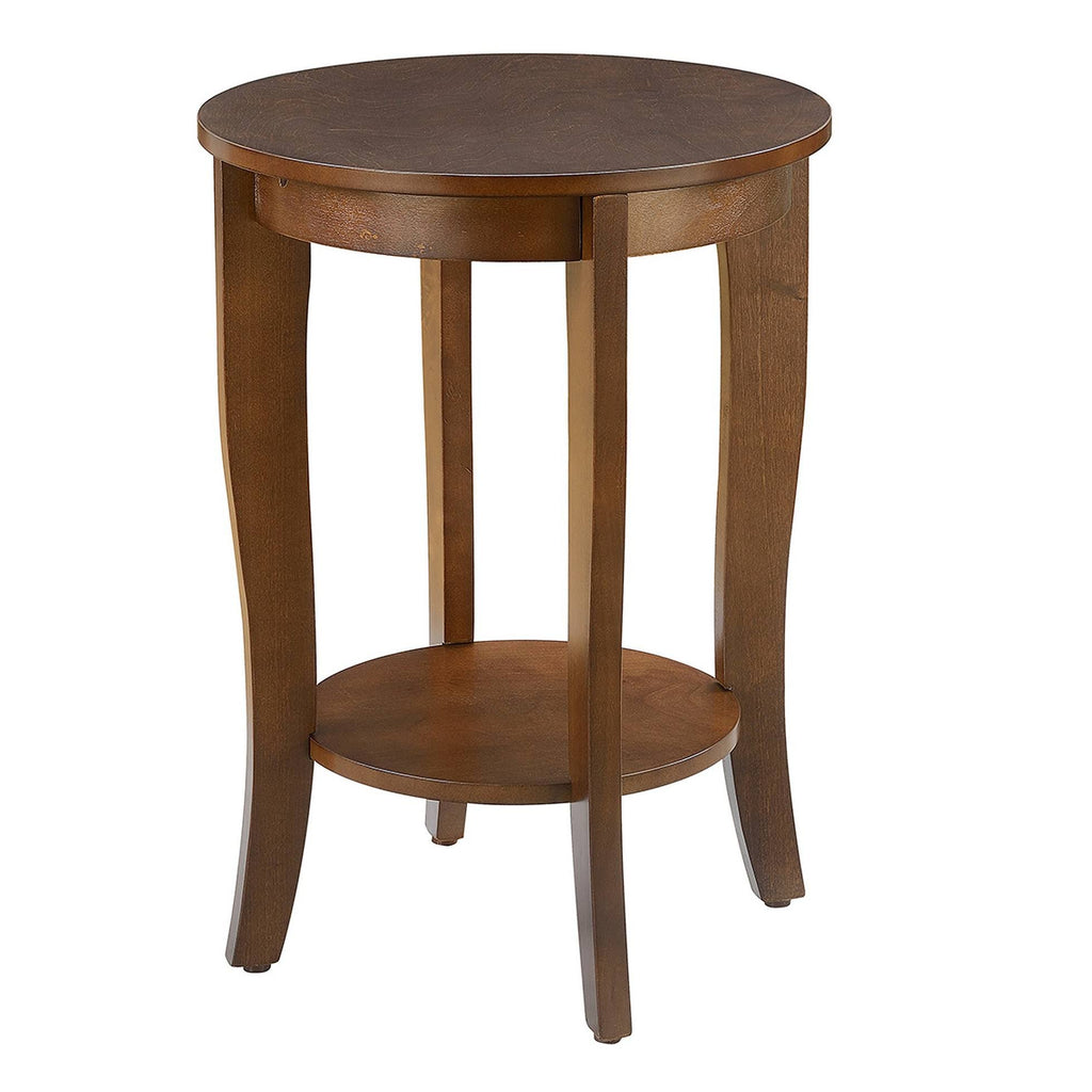 Round End Table Espresso M6298