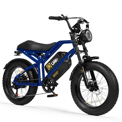 1500W Peak Motor 20" Fat Tires 28MPH Electric Bike with Dual Suspension & Brakes B865