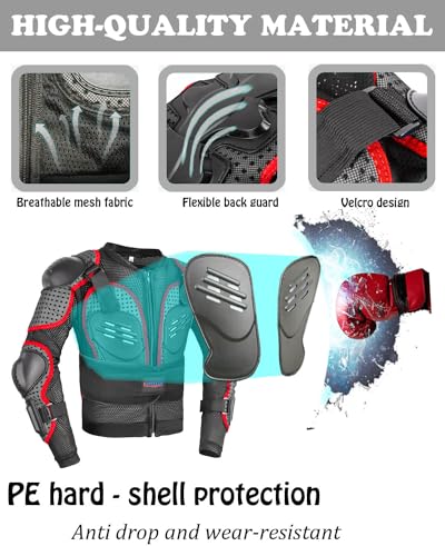 Kids Motorcycle Jacket with Chest Back Elbow Protection P722