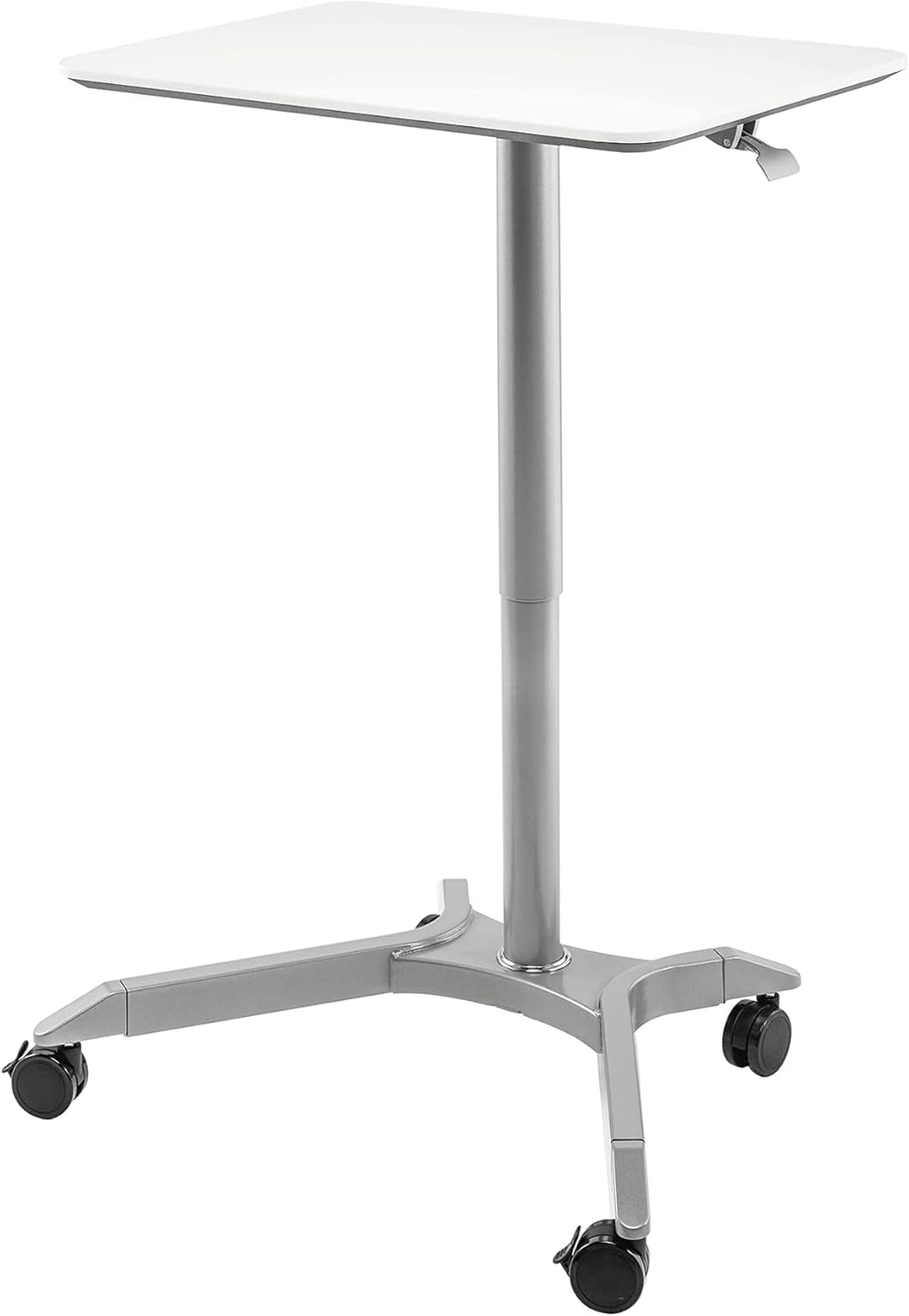 Black Mobile Rolling Height Adjustable Laptop Workstation Desk R619419