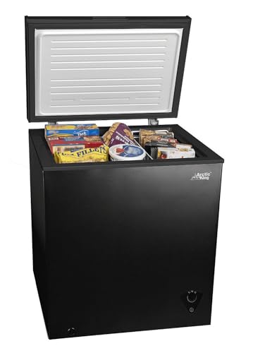 5.0 Cu.ft Chest Freezer with Removable Basket, Black A68130