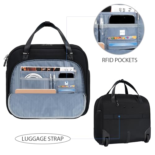 Rolling Laptop Bag Briefcase Fits Up to 15.6 Inch R7150