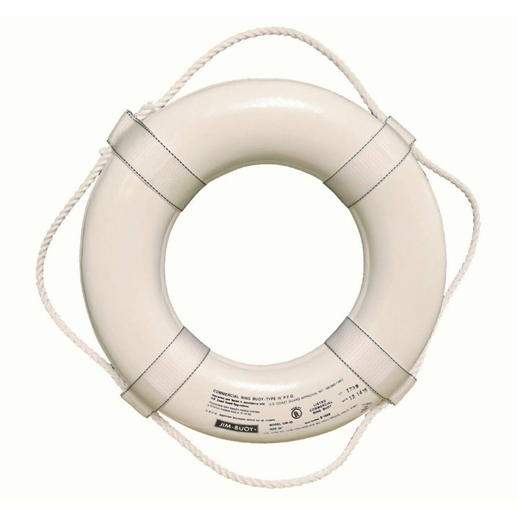 White Ring Buoy with Straps Q3463