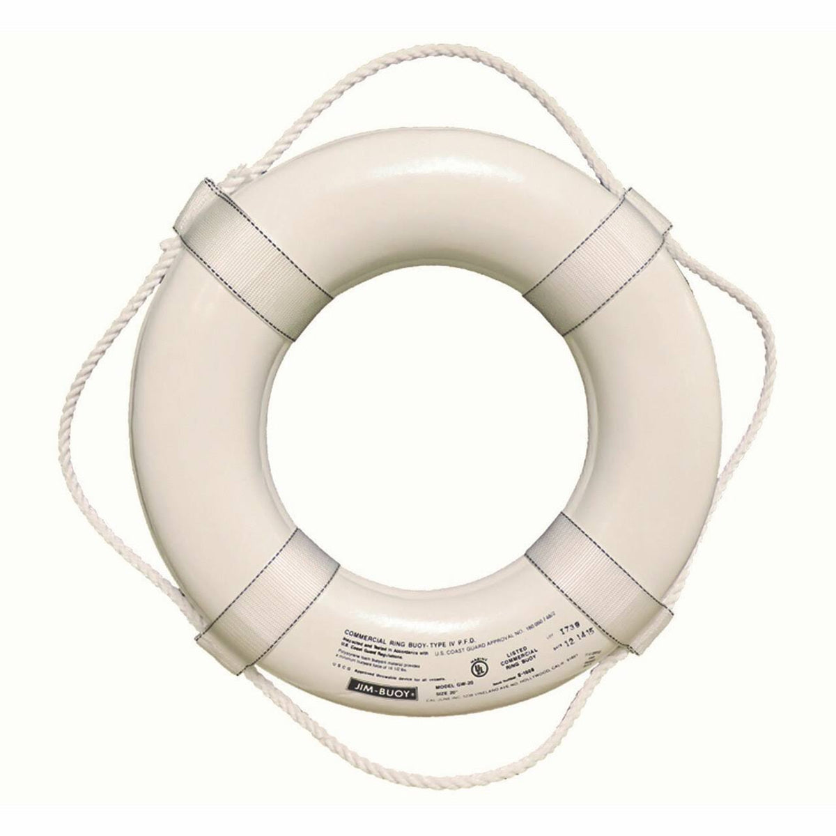 White Ring Buoy with Straps Q3463