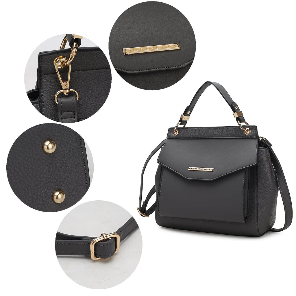 Vegan Leather 3-in-1 Satchel, Backpack and Crossbody D265035