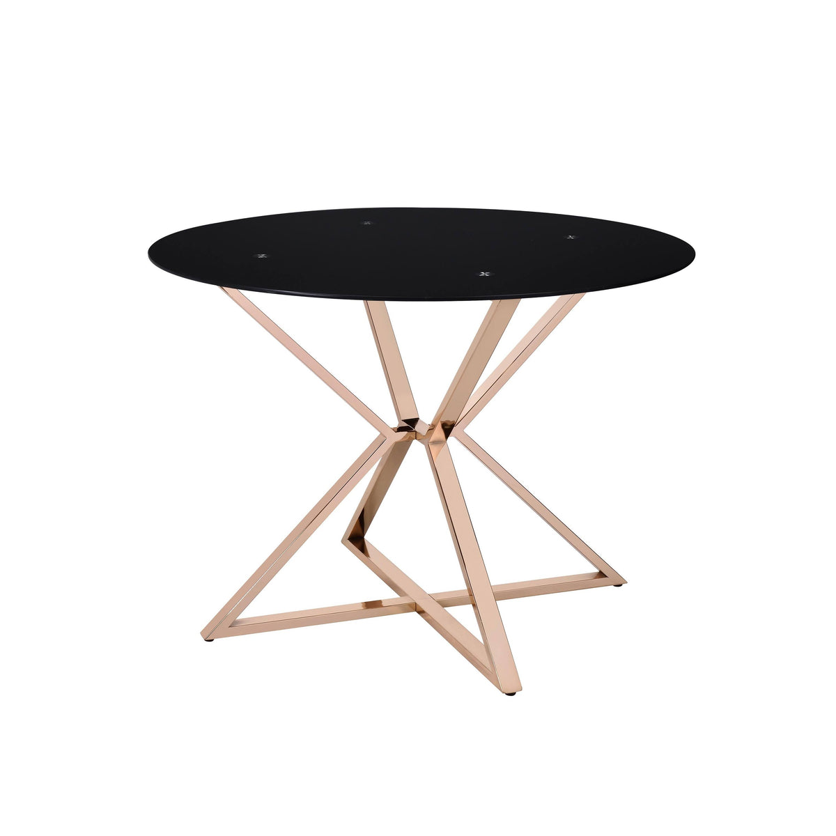 Contemporary Gold 41-in Dining Table F10885