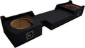 Compatible with Ford F150 Extended Super Cab Truck 2004-2008 Dual 10 Subwoofer Sub Box Speaker Enclosure S571