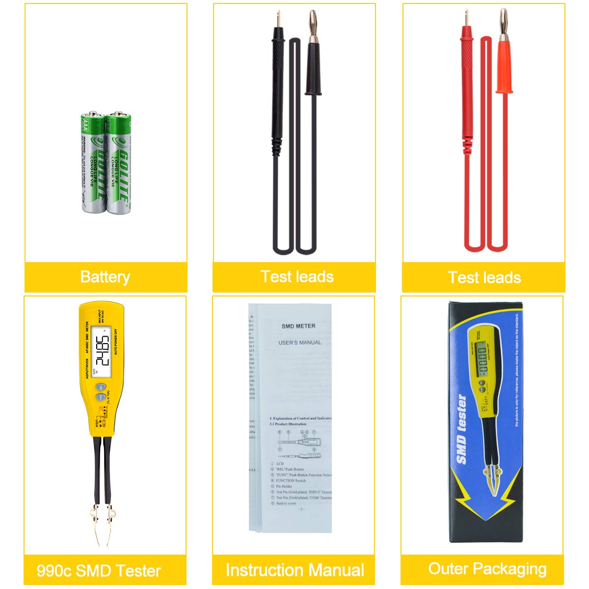 Handheld SMD Tester 6000 Counts LCR Meter Z1153