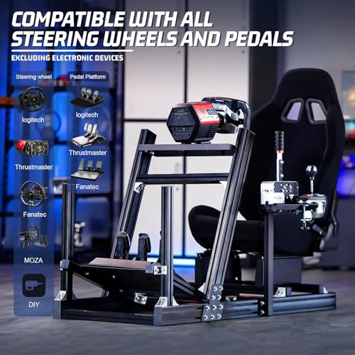 Aluminum Profile Racing Simulator Cockpit with Seat Y307487