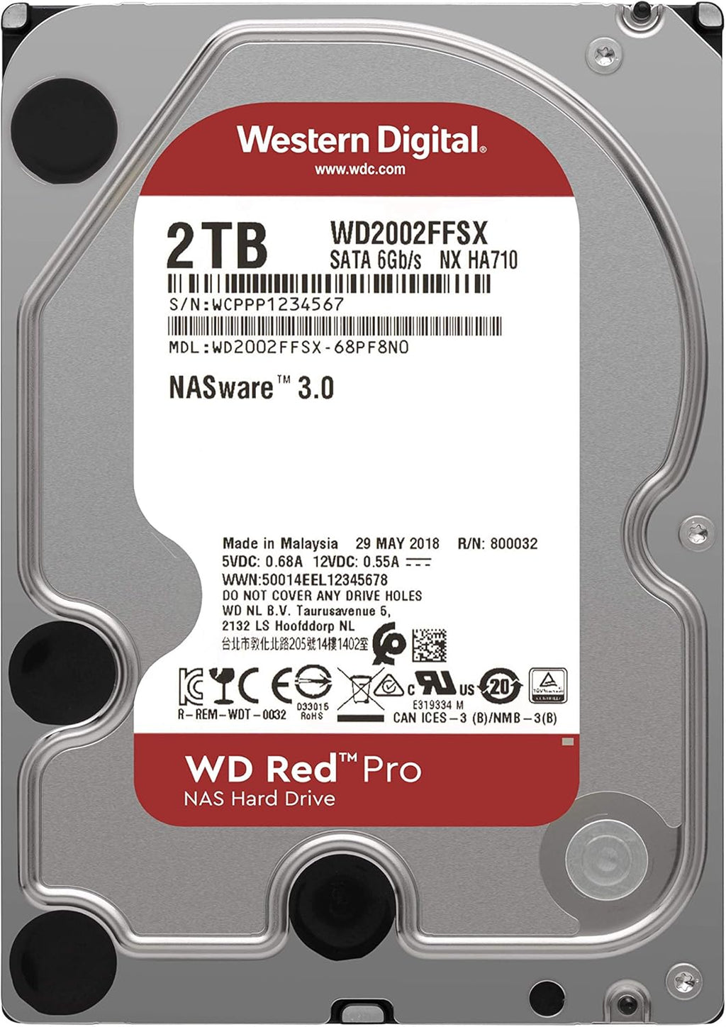 12TB 7200 RPM SATA 6 Gb/s CMR 256 MB Cache 3.5 Internal Hard Drive C5624