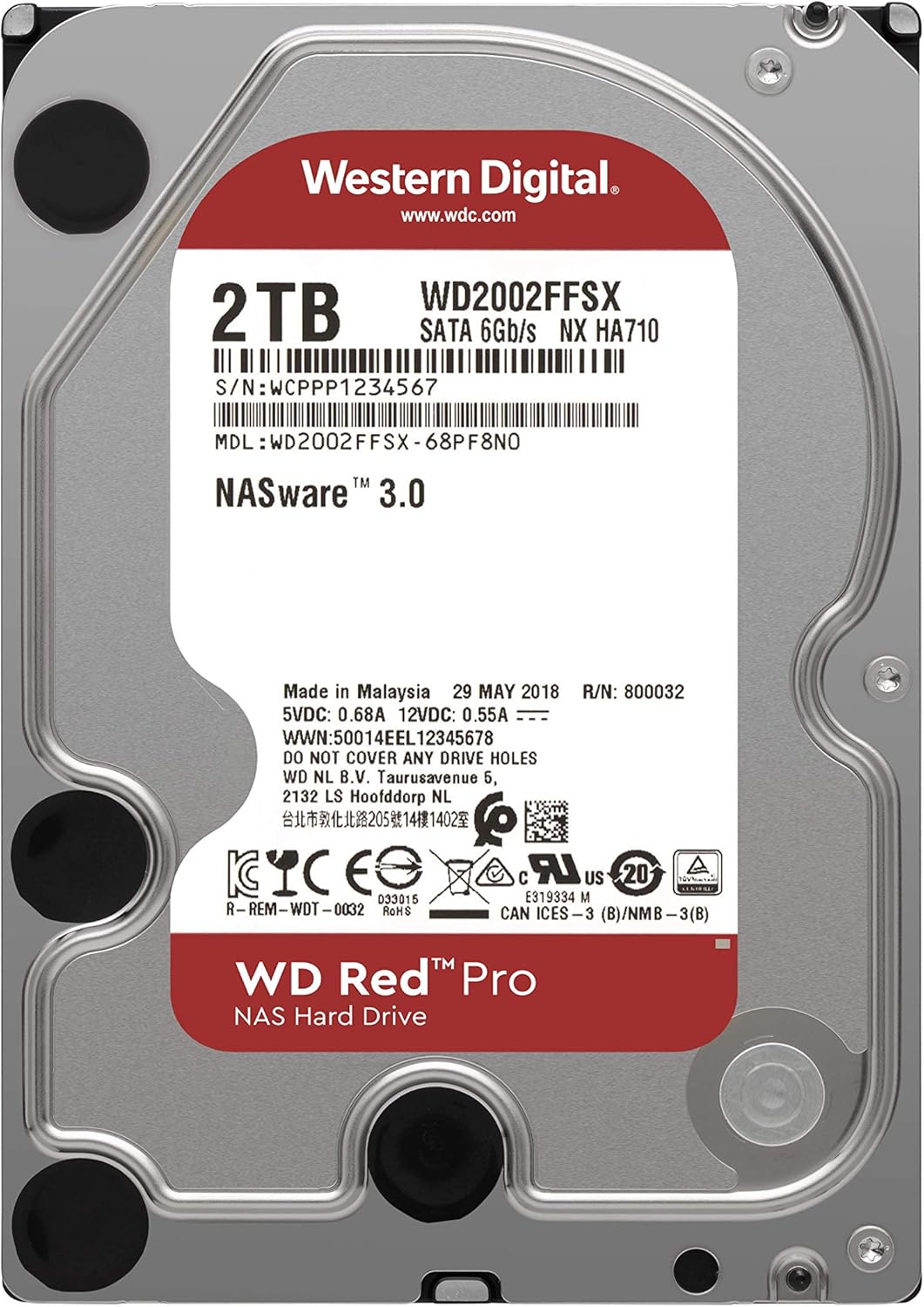 12TB 7200 RPM SATA 6 Gb/s CMR 256 MB Cache 3.5 Internal Hard Drive C5624