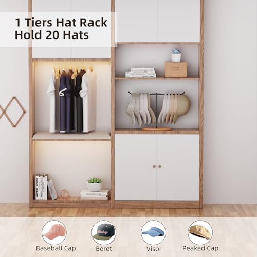 Free-Standing Black Metal Hat Rack U91089