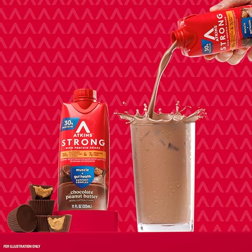 Milk Chocolate Flavored High Protein Shake, 30g Protein, 12 Count R82849