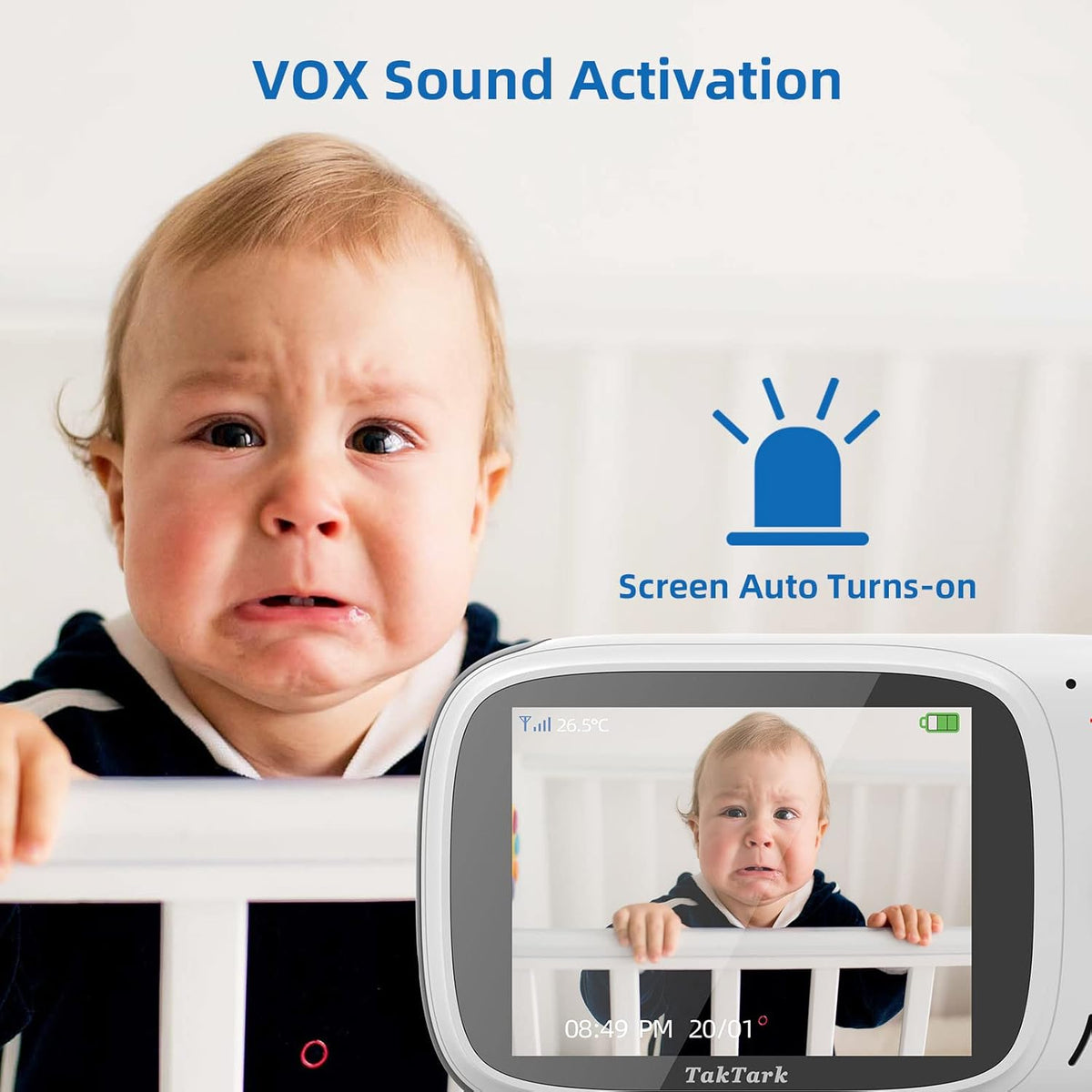 Baby Monitor with Camera and Audio, No WiFi, Night Vision D721