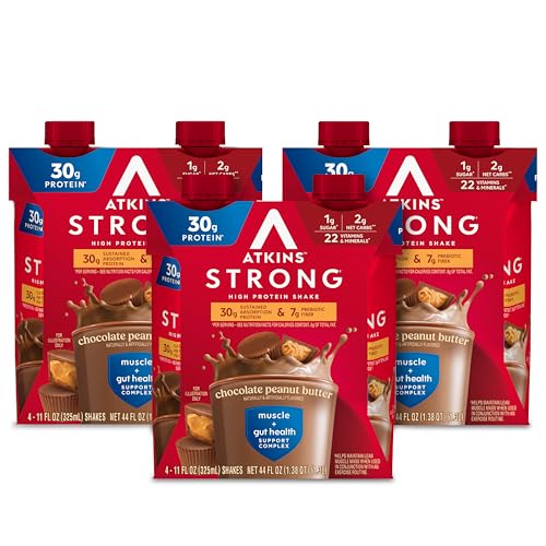 Milk Chocolate Flavored High Protein Shake, 30g Protein, 12 Count R82849
