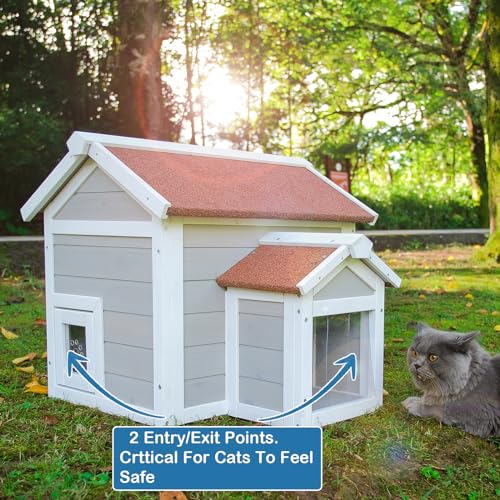 Weatherproof Outdoor Cat House B706921